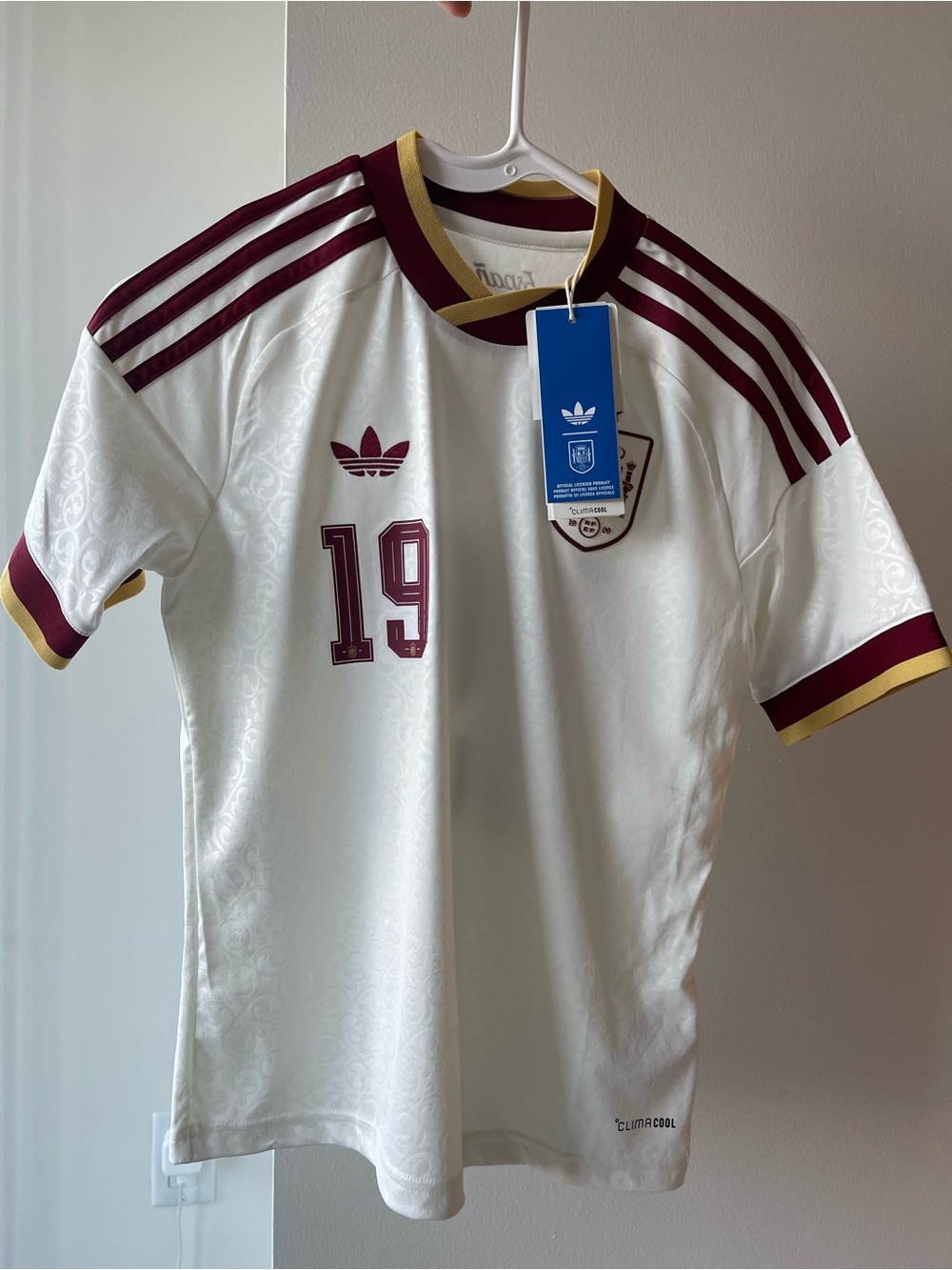 Spain Away 2026 Soccer Football Jersey Youth Medium Adidas 11-12 Years AUTHENTIC